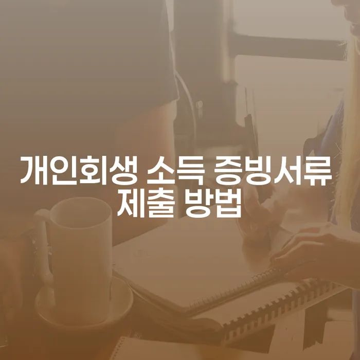 개인회생 소득 증빙서류 제출 방법, 어떻게 준비해야 할까?