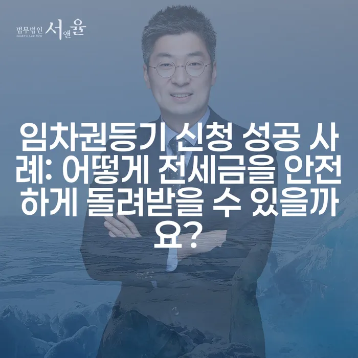 임차권등기 신청 성공 사례: 어떻게 전세금을 안전하게 돌려받을 수 있을까요?